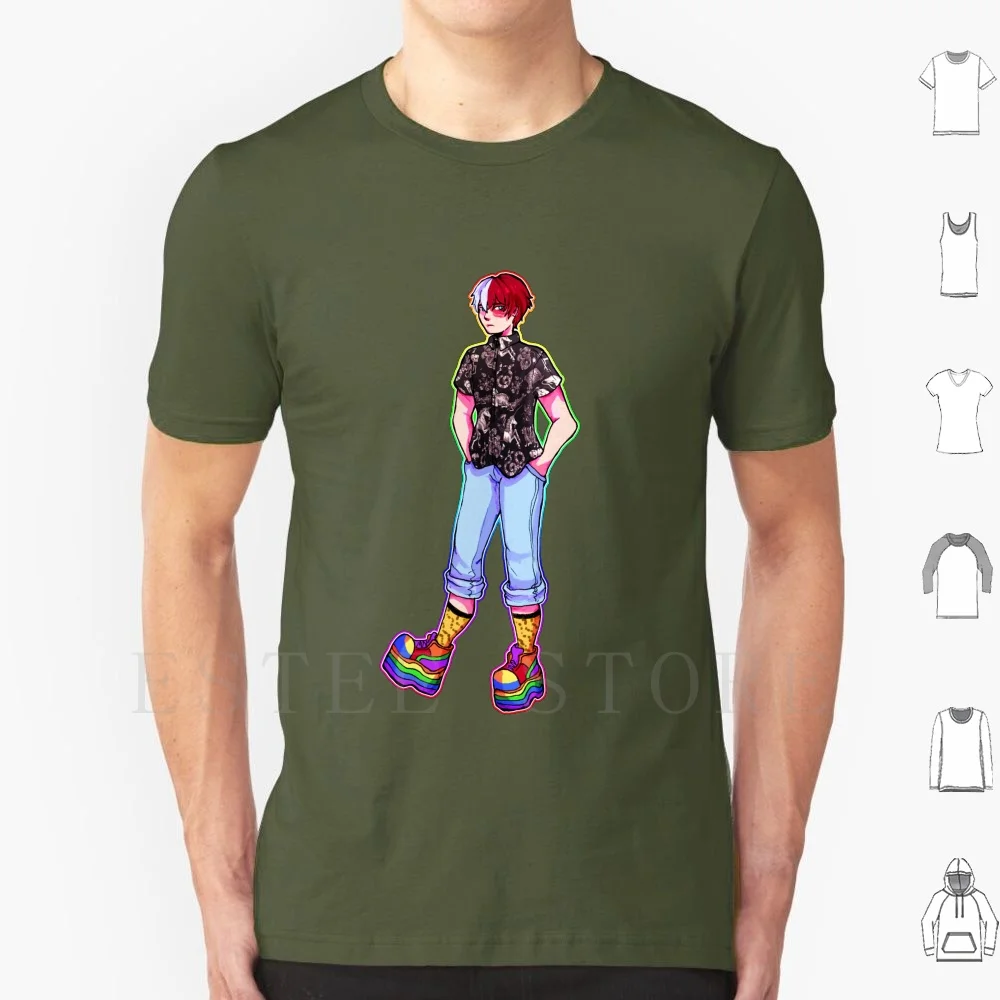 Cryptid Todoroki T Shirt Cotton Men Diy Print Todoroki Shouto Todoroki Shoto Shouto Todoroki Shoto Todoroki Bnha Boku No Hero