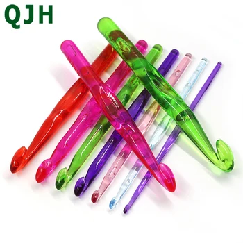 

1 Set (9pcs) Plastic Yarn Knitting Needle Mixed Crochet Crochet Needle Set Sewing DIY Hand Tools 3.0-12mm