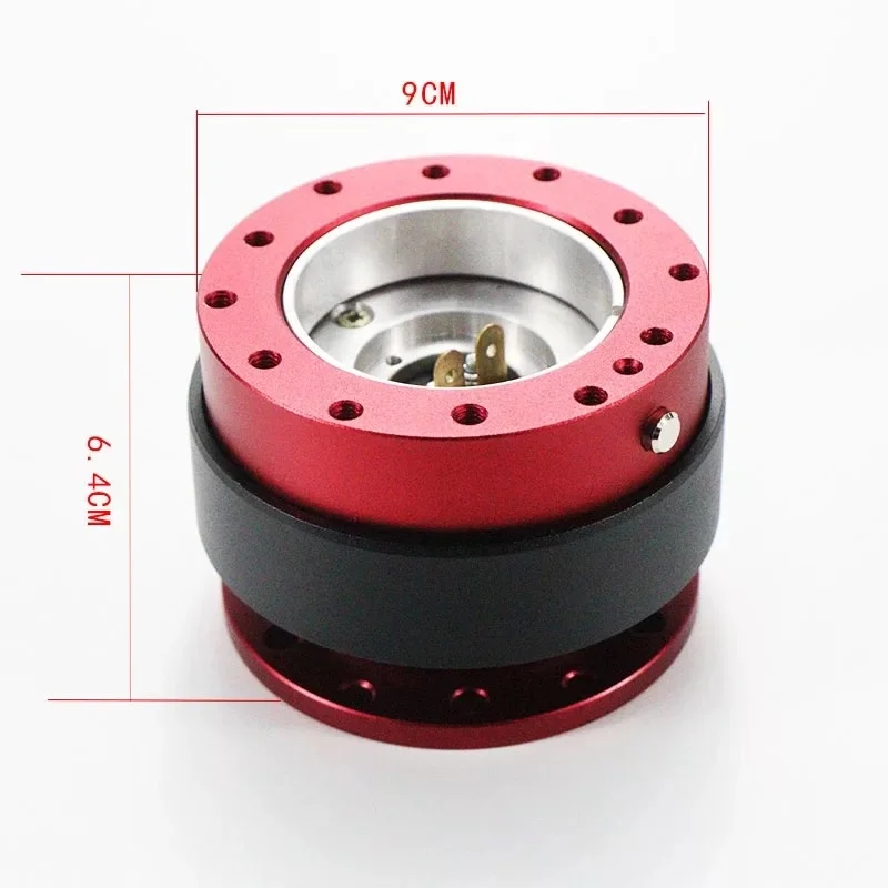 Universal 6-Hole Steering Wheel Quick Release Hub - CNC Aluminum Adapter Kit