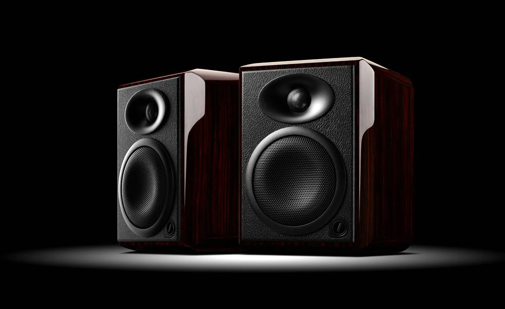 H4 2.0 Multimedia Speaker System Active Crossover Monitor Speaker 2-way 4th vented speaker 82dB 6 ohms 45W RMS 90W RMS/2