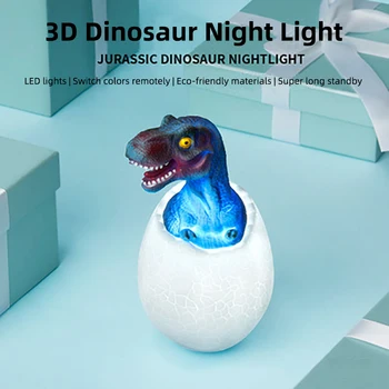

3D Dinosaur Night Light Explosion Model 16 Color Touch Pat Remote Control Color Change USB Charging Night Light