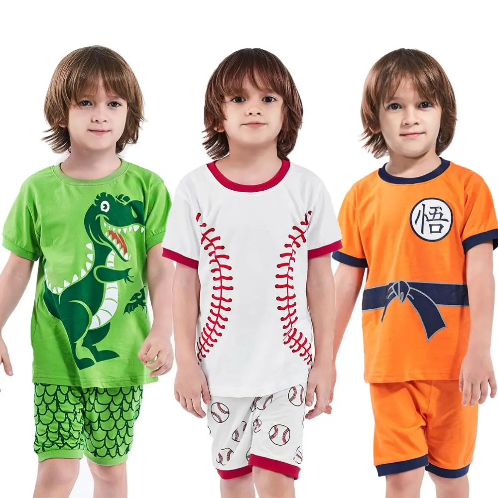 Kids Boy Dinosaur Pajamas Children 