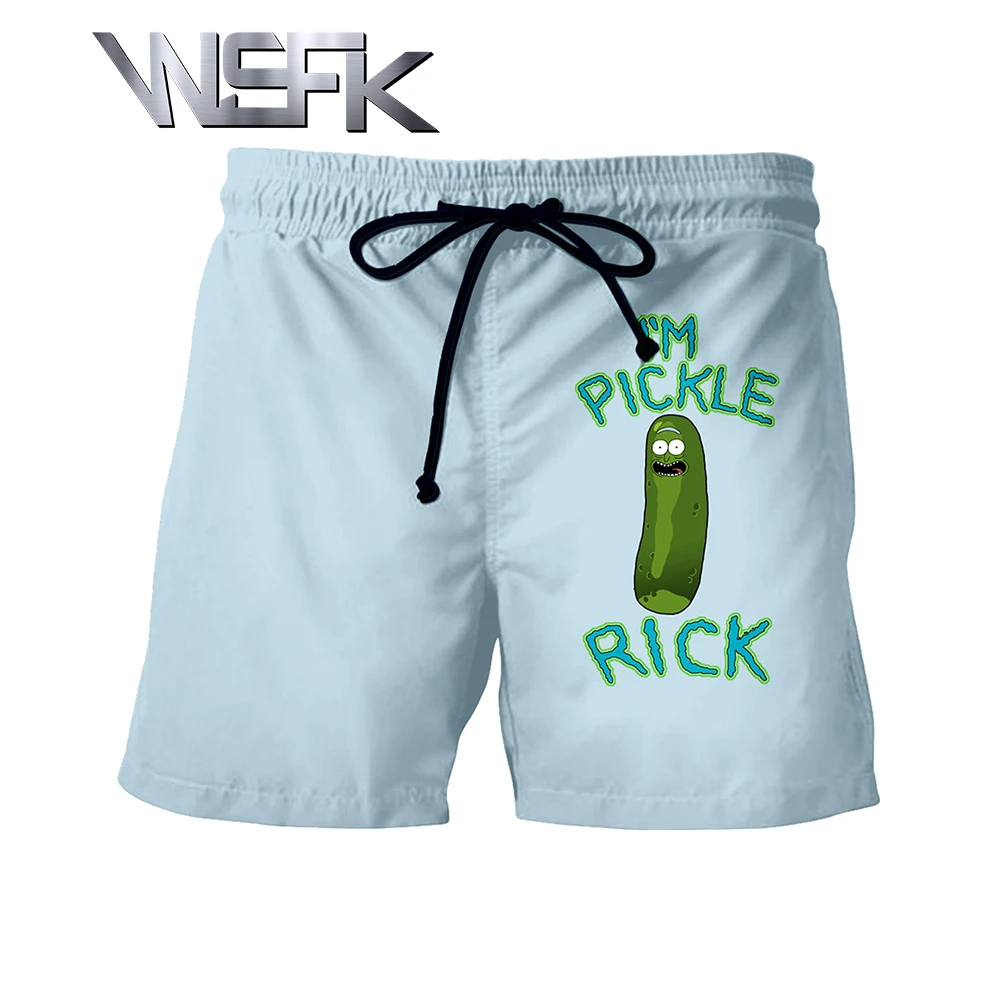 WSFK new rick and morty funny personality mens shorts sports casual shorts