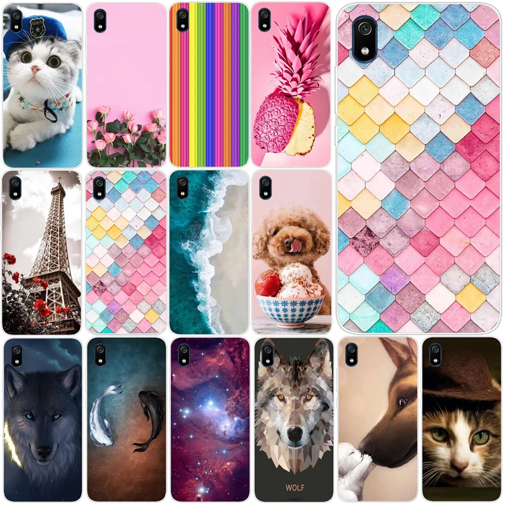 

Case For Xiaomi Redmi 7A Case Silicone TPU Cute Funda Capa Shell Coque Phone Case For Xiaomi Redmi 7A Redmi 7 A Redmi7A Cover