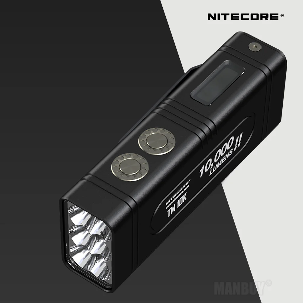 NITECORE прожектор супер яркий фонарь TM10K 10000LM перезаряжаемый 6LED фонарик включает