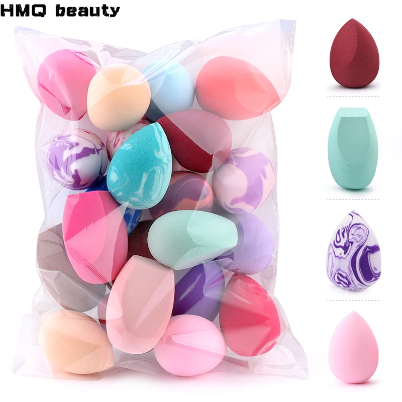 10 20 Pcs Soft Portland Import Mall Mix Color Cosmetic Makeup Face Sponge Beauty Powd