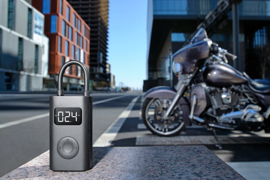 Xiaomi Mijia Электрический надувной велосипед автомобиль умный цифровой датчик давления в шинах портативный Электрический воздушный компрессор насос светодиодный освещение