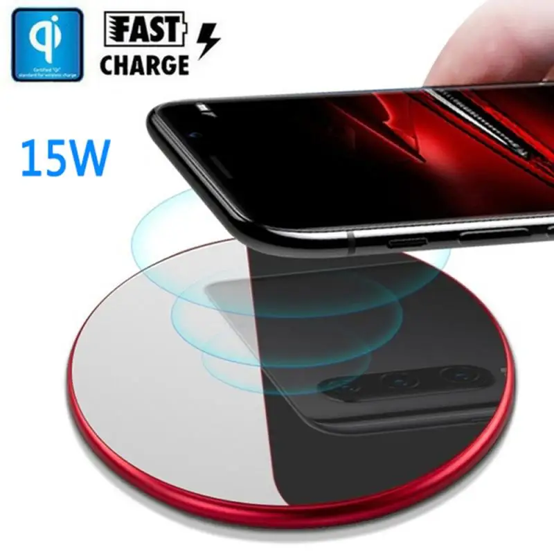 Qi Беспроводное зарядное устройство 15 Вт/10 Вт/7,5 Вт/5 Вт Быстрое зарядное устройство для телефона для iPhone 11 X XR XS Max samsung S10 Xiaomi беспроводной USB зарядное устройство Pad