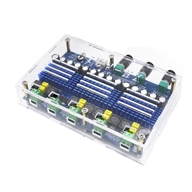 TPA3116D2 Bluetooth 5 0 плата цифрового усилителя мощности 4 канала 50Wx2 + 100Wx2 стерео двойной
