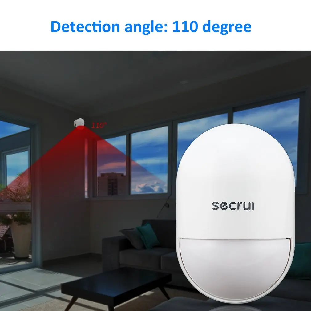 Secrui P829 пассивный инфракрасный детектор цифровой двухъядерный инфракрасный детектор импортные датчики поддержка адаптера и батареи