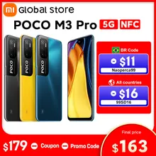 Global Version POCO M3 Pro 5G 4GB 64GB / 6GB 128GB NFC Dimensity 700 Octa Core 6.5” 90Hz 5000mAh 48MP TripleCamera