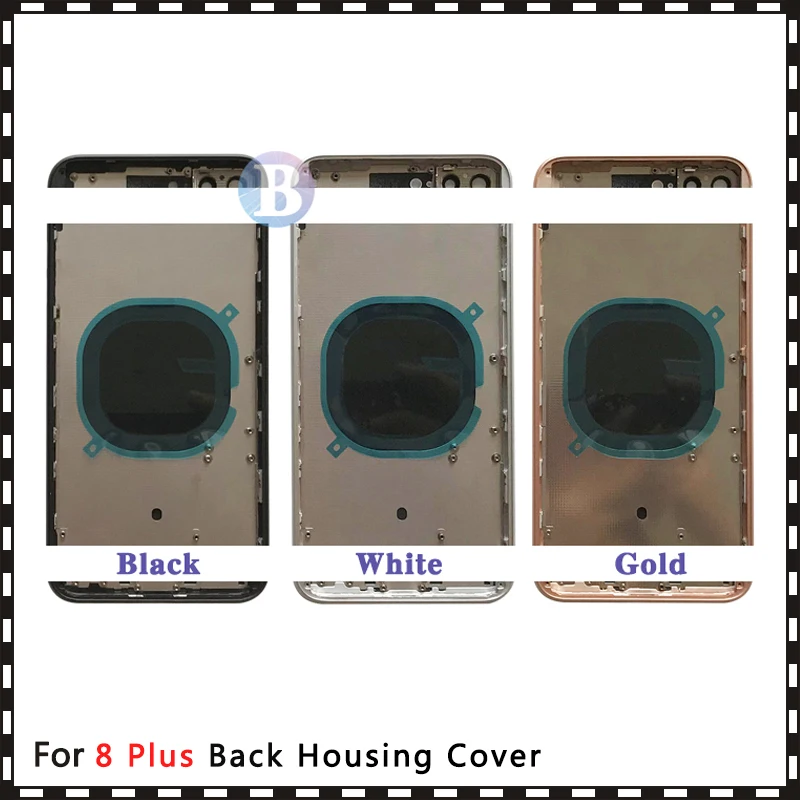 AAA высокое качество задняя крышка для iphone 8 8G/8 Plus 8 Plus/X Корпус Крышка батарея задняя дверь шасси средняя рамка