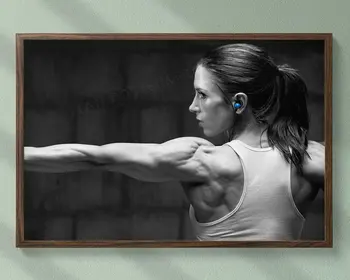 

0072J Muscle Show Fitness Bodybuilding Women Sexy Beautiful Strong Wall Sticker Silk Poster Art Home Decoration