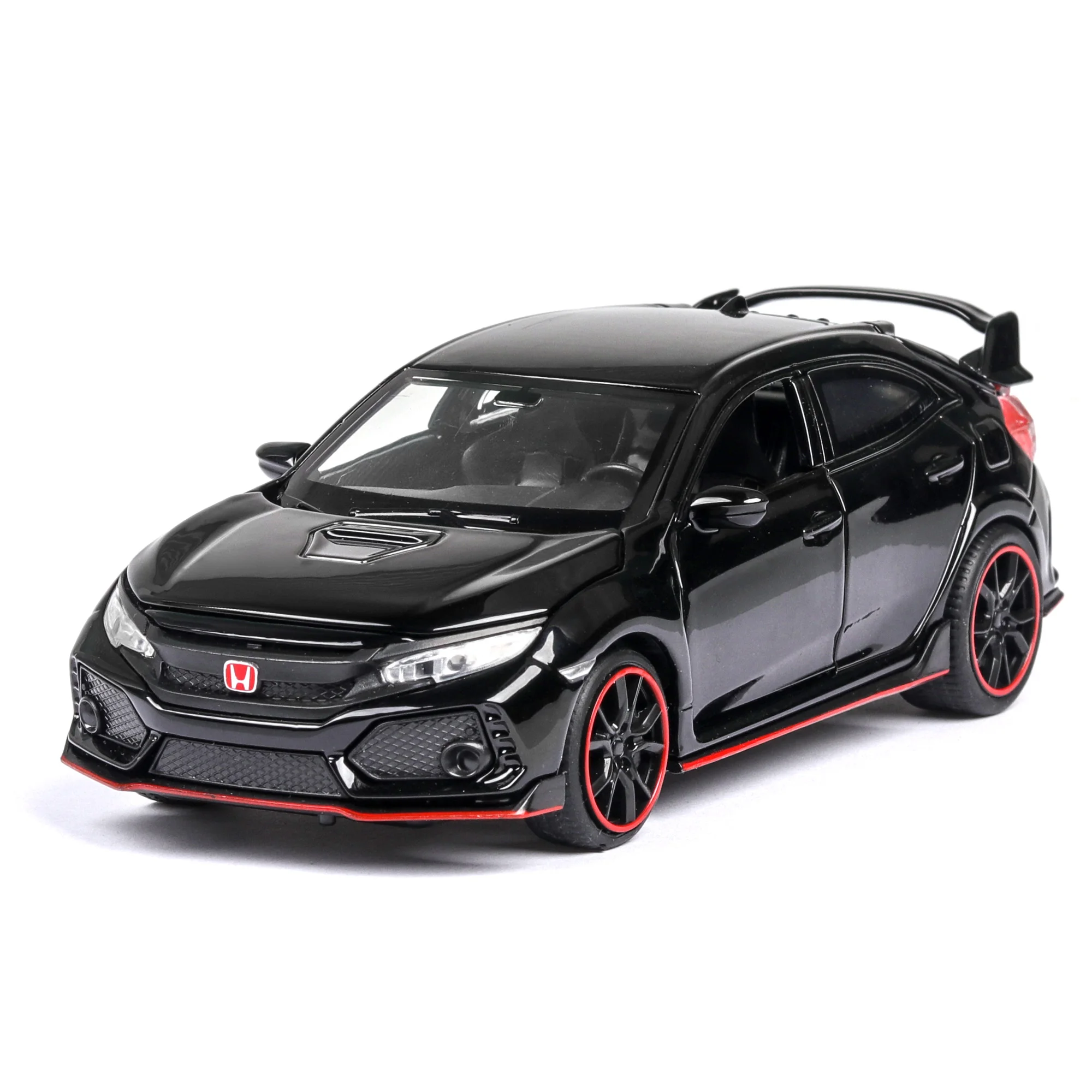 

Free Shipping New 1:32 HONDA CIVIC TYPE-R Alloy Diecasts Car Model With Sound Light Collection Car For Children Gift Toy Machine