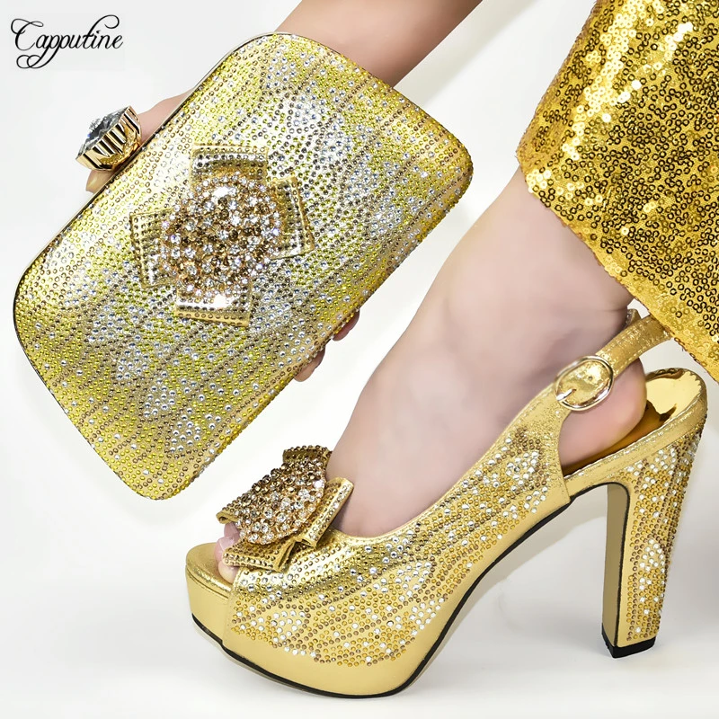 pretty gold shoes