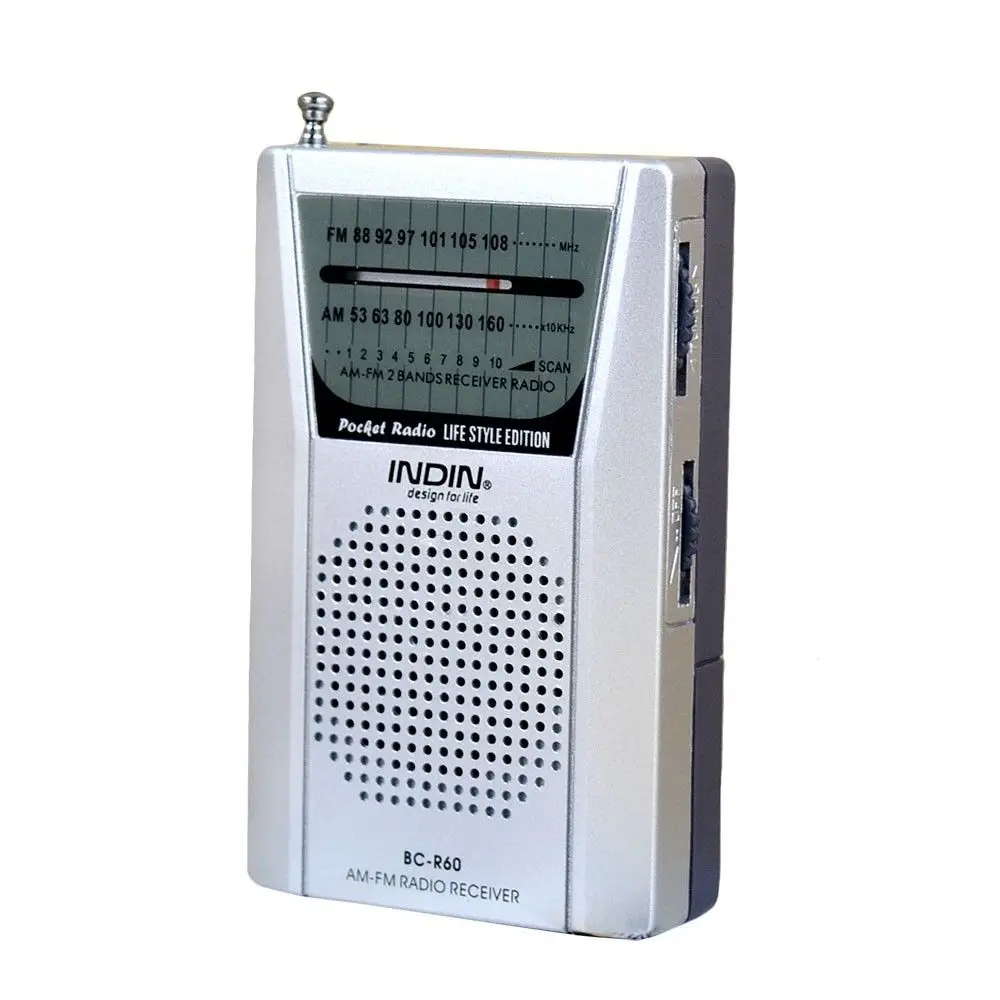 Портативный карманный цифровой радио AM/FM стерео Встроенный динамик универсальная телескопическая антенна мини коротковолновой приемник R60 высокого качества