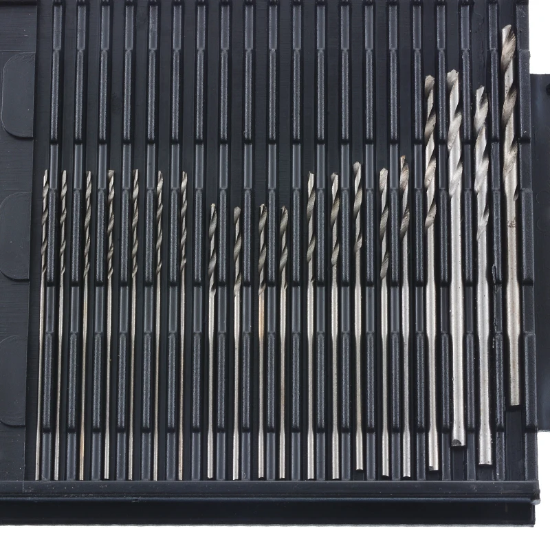 

20pcs 0.3-1.6mm Small Micro Drill Bit High Speed Steel Drill Bits Set With Carry Case Crafts Jewelry Drilling Tool