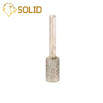 

6-25mm Diamond Coated Cylindrical Head Sharpener Stone File Chain Saw Sharpening Carving Grinding Tools 1Pc 60#