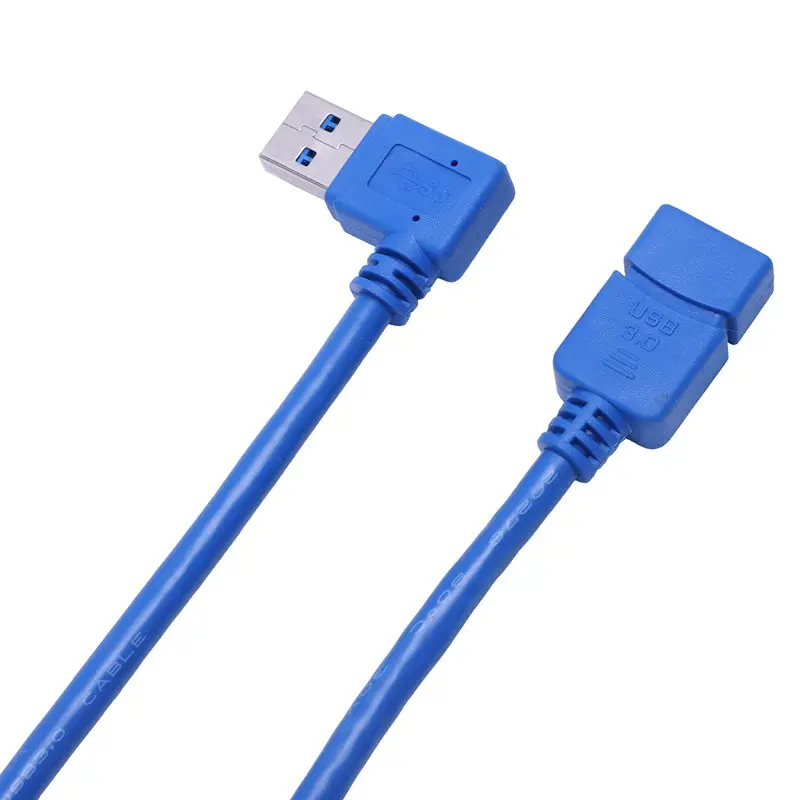 USB 3,0 правый угол папа к USB 3,0 мама удлинитель 1 фут