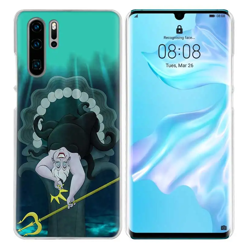Жесткий чехол для huawei P30 P20 P10 mate 30 20 10 Nova 5 5i Pro Lite P Smart Z Plus Ursula The Little Mermaid