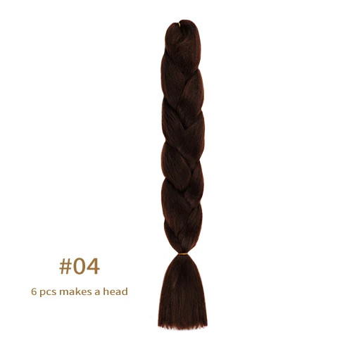 Synthetic jumb Braids Ombre Braiding Hair Extension Box Braid Hair Pink Purple Yellow Golden Colors hair 24inch kanekalons hair A4