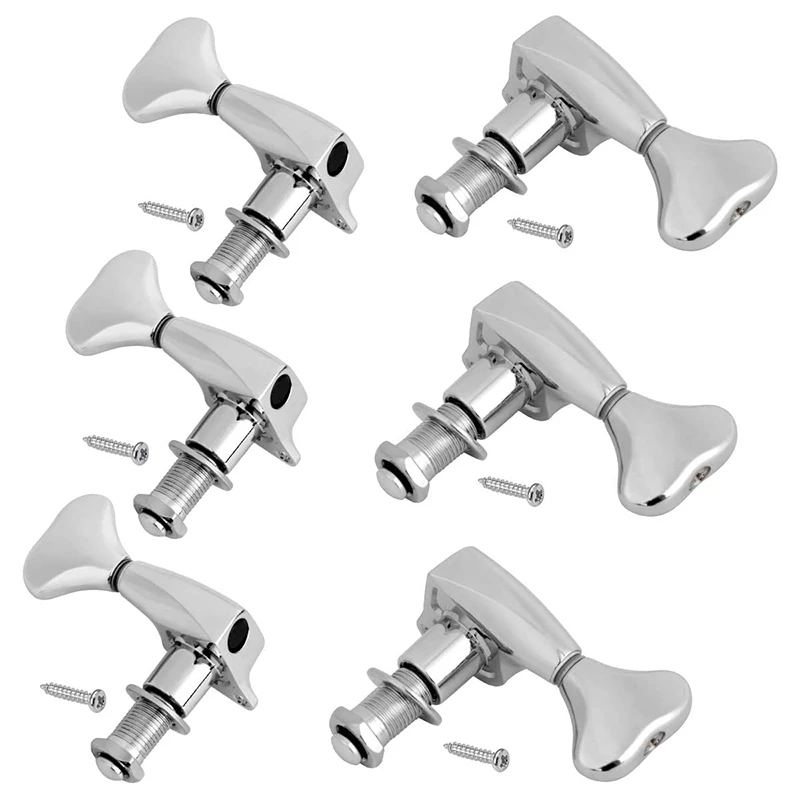 

Guitar Tuning Pegs, Tuners Machine, 18:1 3L3R, Tuner Keys Heads, Closed Chrome for Luthier DIY Repair
