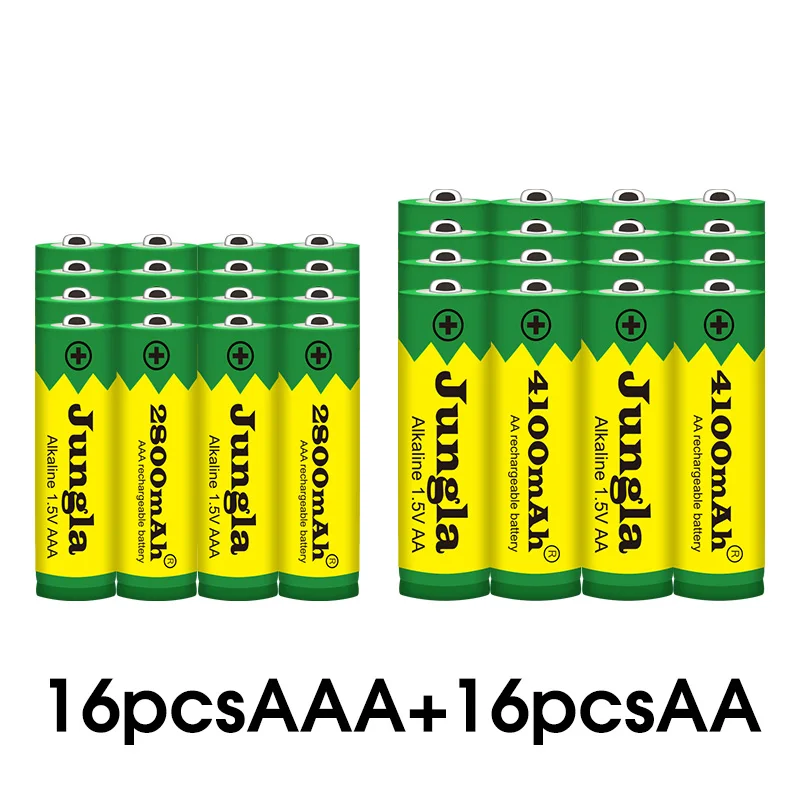 AA+ AAA, новинка, перезаряжаемая батарея AA 1,5 в, щелочная батарея AAA 2800-4100 мА/ч, фонарь, часы, mp3-плеер, сменная никель-металл-гидридная батарея