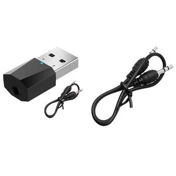 

1 Pcs Usb Bluetooth o Transmitter & 1 Set Wireless Microphone with Fm Transmitter