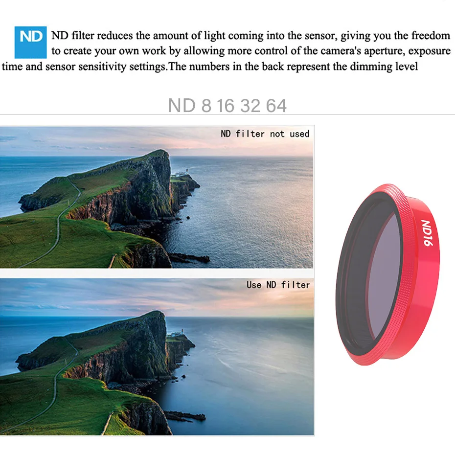 CAENBOO SJ9 Strike 4K фильтр для экшн-камеры CPL/UV/ND 8 16 32 64/цветные фильтры для объектива Комплект для Sjcam SJ9 Max аксессуары для спортивной камеры