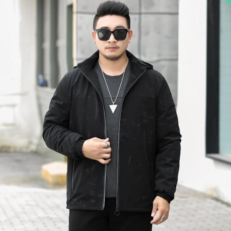 Новинка 10XL зимняя куртка мужская верхняя одежда водонепроницаемая ветровка куртка с капюшоном мужская спортивная куртка Верхняя одежда Пальто размера плюс тонкий бархат