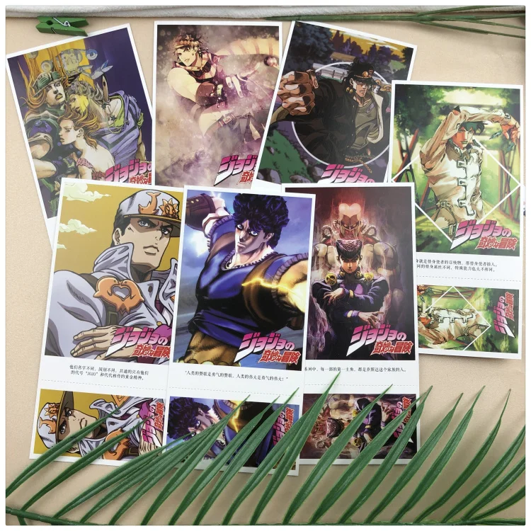340 шт./компл. аниме JoJo невероятное приключение Почтовые открытки фигурка из аниме «Astroboy(поздравительная открытка с сообщением подарочные канцелярские товары