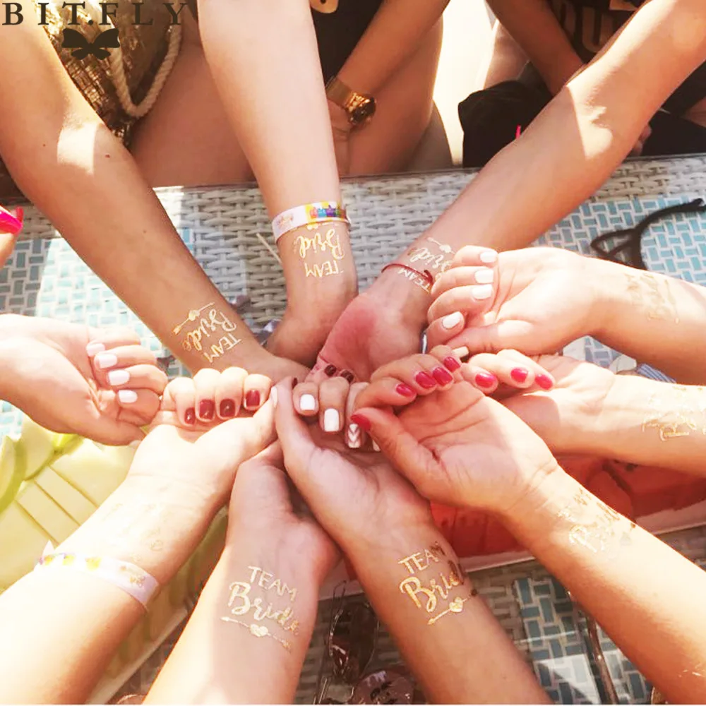 Водостойкая тату для подружки невесты 10 шт.|bride to be|bride teambride be decoration |