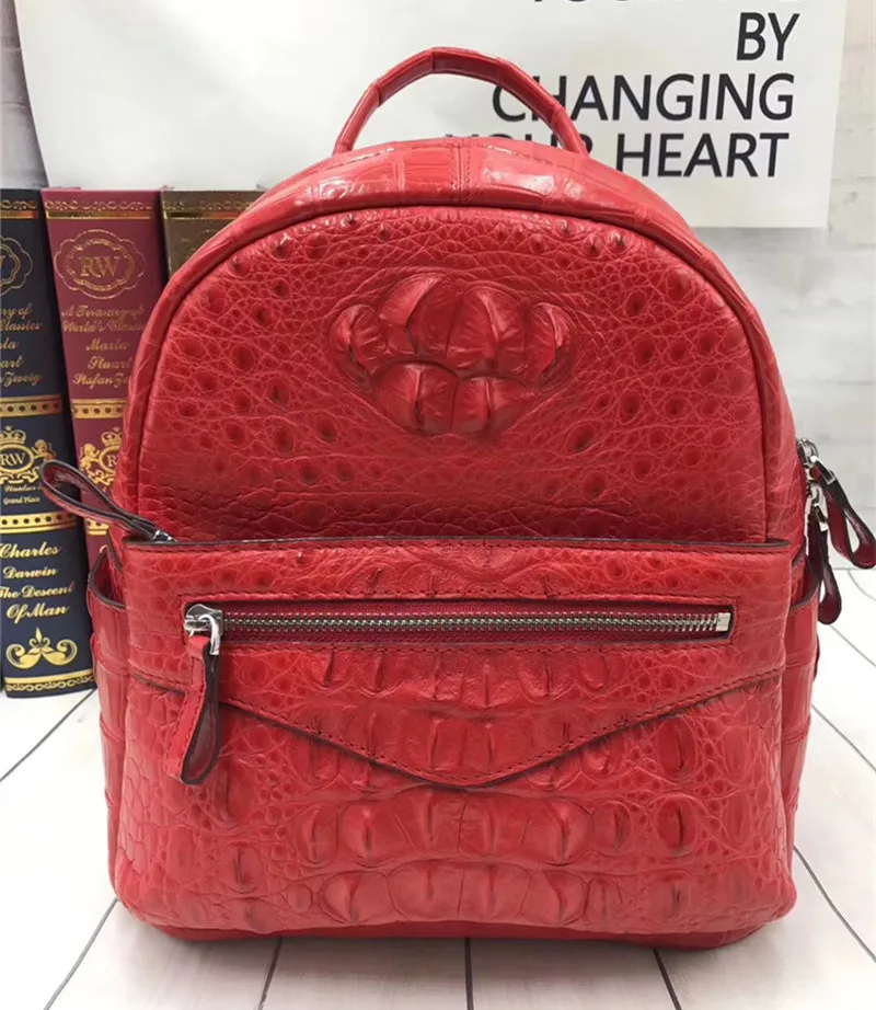 womens red backpack