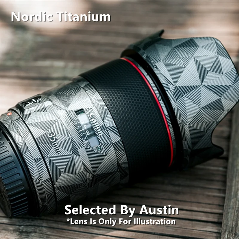 Premium Decalque da Pele para Canon ef 35 mm f 1.4l ii Lente Protetor do Decalque da Pele Anti-risco Revestimento Envoltório Capa Adesivo - Image 6