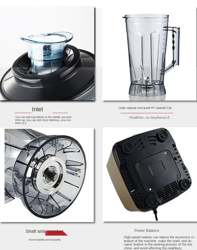 5L110V/220VThe blender of high-power juicer cross-border wall breaker in commercial breakfast shop