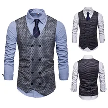 Европейская версия мужской масштаб Повседневный Ночной костюм жилет пальто B5630