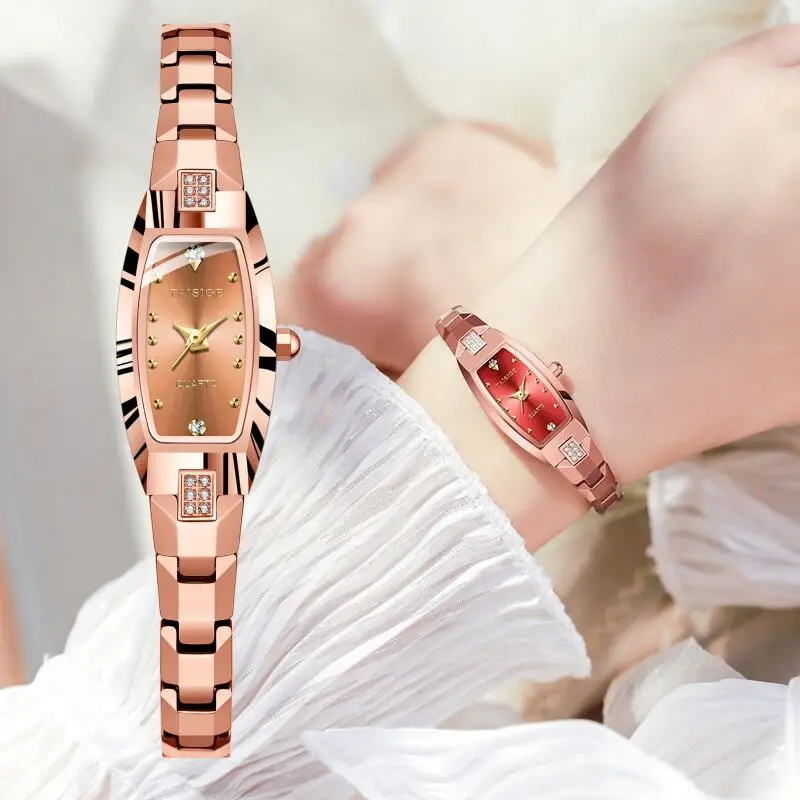

Taisige Fashion Leisure Tungsten Steel Watch Quartz Watch Women's Luminous Sports Women's Watch Women's Watch Japanese Movement
