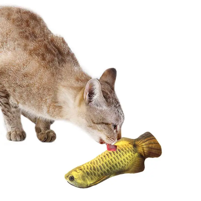 Cat Toy Creative Fish Shape Pet Toy Fish Shape Bite Resistant Catnip Pet Chew Toy Pet Interaction Training Supplies 