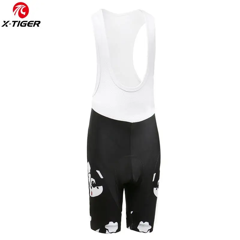 Bib Shorts X-TIGER, летняя детская одежда для велоспорта, комплект из майки для велоспорта, детские шорты с рукавами, Майки для велоспорта, быстросохнущая одежда для горного велосипеда - Цвет: Bib Shorts