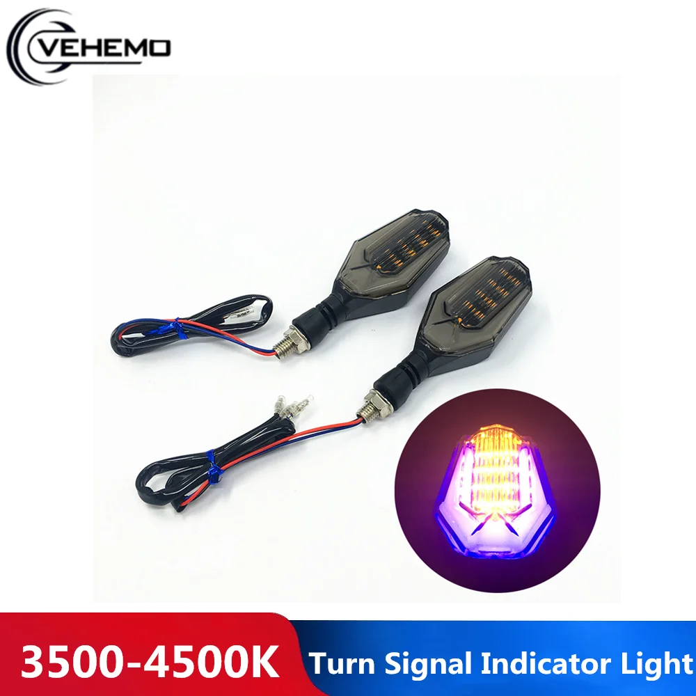 

Durable Motorcycle Turn Signal Replacement Motorbike Side Light 2PCS 18LED Dul Color Bulb Led Lighting Assembly Signal Lamp