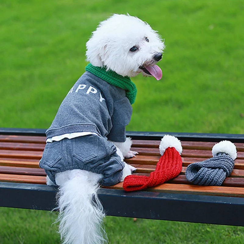 Шарф для собак, шейный шарф, аксессуары для домашних животных, рождественские украшения, товары для домашних животных, Рождественский Костюм
