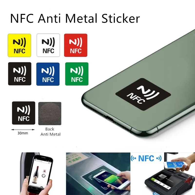 

NFC-наклейки 6 шт./лот NFC 213/216 метки, анти-металл, RFID-наклейка, этикетка, NFC 213/216 метка, материал для домашних животных, NFC-телефоны