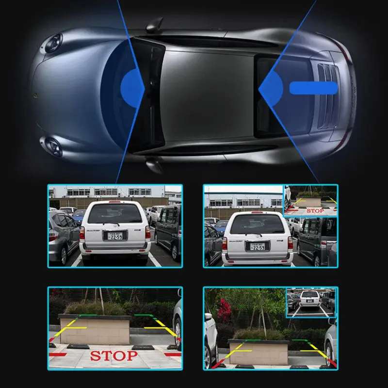 Резервная камера " зеркало Dash Cam сенсорный экран 1080P заднего вида спереди и сзади двойной объектив