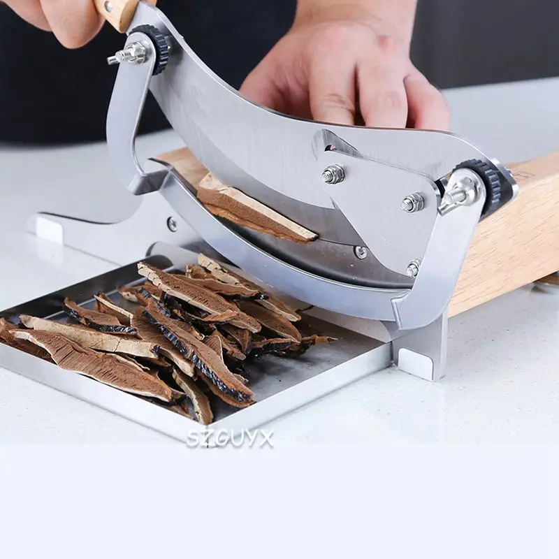 Slicer Ginseng Slicing Machine Maca Cutting Machine Ganoderma Antler Cutter Machine Chinese Herbal Medicine Sanqi Hay Cutter 4
