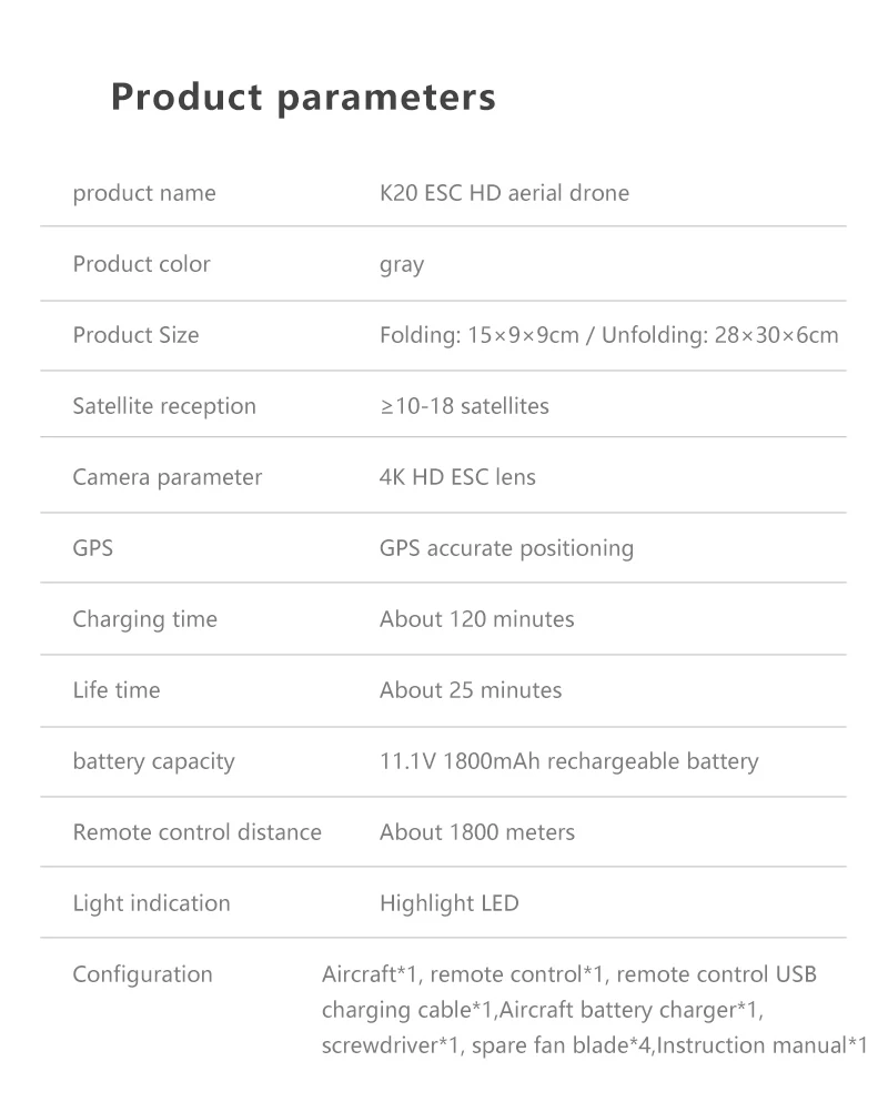 K20 Профессиональный Дрон с камерой 4K ESC 5G gps WiFi FPV Бесщеточный Контроль расстояния 1800 м RC вертолет Квадрокоптер игрушки SG907