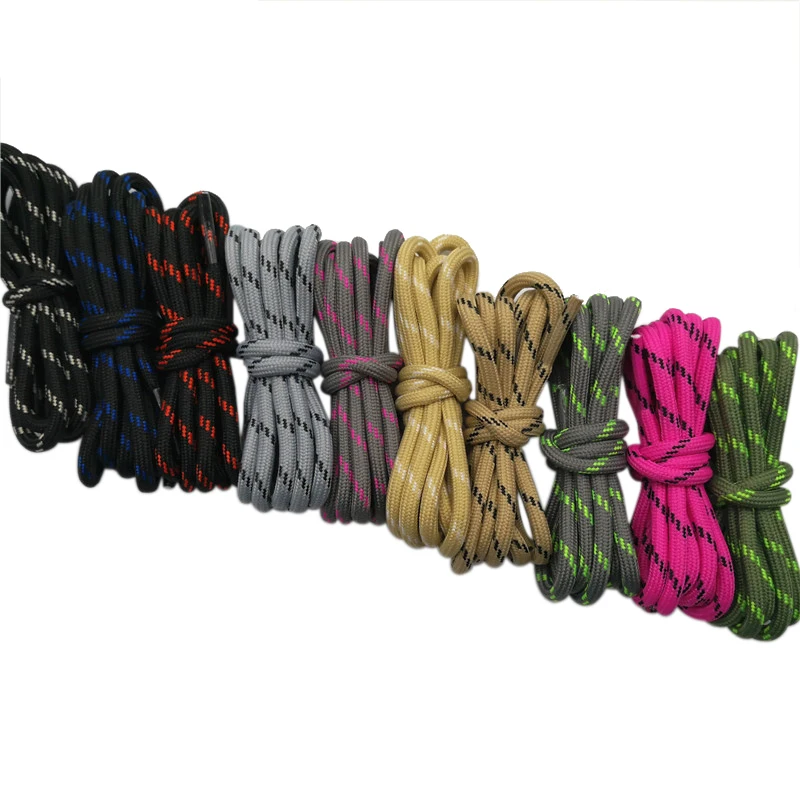 Shoelaces-Strings Rope Boot Sneakers Hiking-Shoes Round Wear-Resistant Striped Sports
