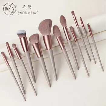 

Shadow 12-piece Make-up Brush Set Powder Foundation Brush Eye Brush Makeup Spring Lotus Handle Beauty Tool