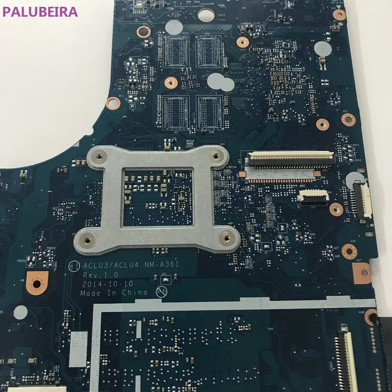 PALUBEIRA ACLU3/ACLU4 NM-A361 материнская плата для lenovo G50-80 Материнская плата ноутбука 3805U 3825U Процессор SR210 SR24B