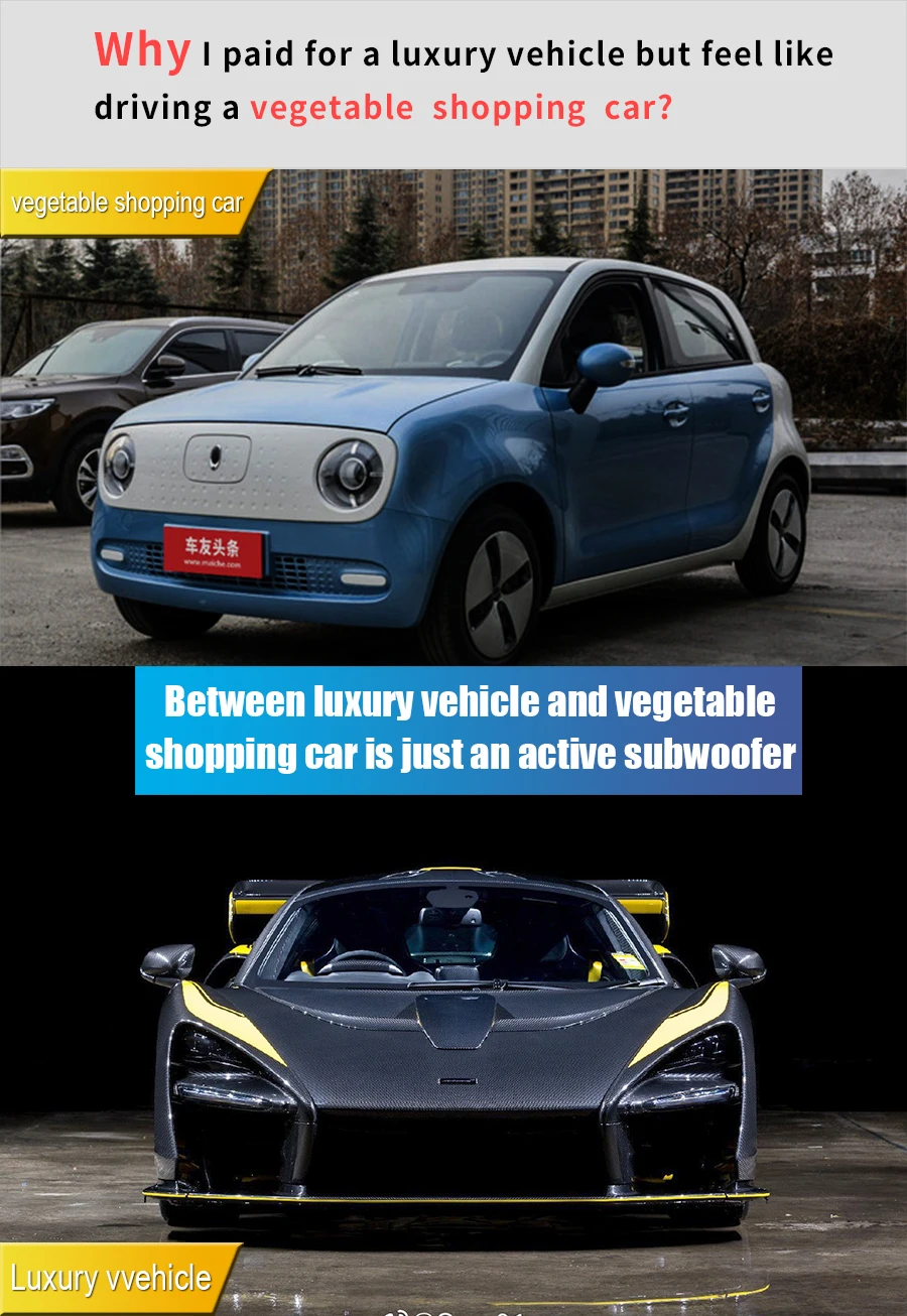 " Ремонт аудио автомобиля Carwales громкоговоритель стерео автомобильный динамик звуковая система люкс супер бас+ маленькая ВЧ головка+ разделитель частоты