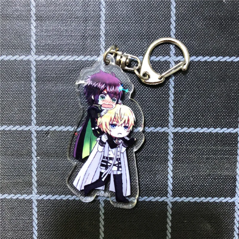 as pictured Аниме Серафим конца Микаэла Hyakuya Yuichiro Hyakuya акриловая фигурка брелок украшение Коллекция Модель игрушки Косплей - Цвет: as pictured